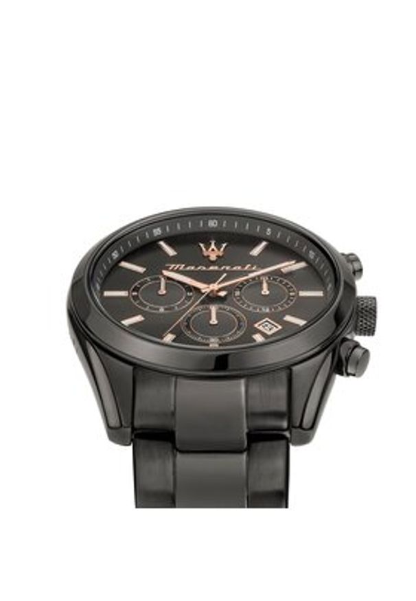 Maserati Zegarek Attrazione R8853151001 Czarny. Kolor: czarny