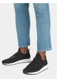 Tommy Jeans Sneakersy Tjm Elevated Runner Knitted EM0EM01382 Czarny. Kolor: czarny. Materiał: materiał