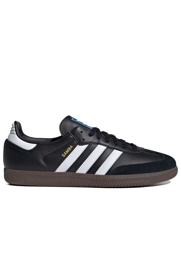 Adidas - Buty adidas Originals Samba B75807 - czarne. Okazja: na co dzień. Zapięcie: sznurówki. Kolor: czarny. Materiał: skóra, guma, zamsz, syntetyk. Szerokość cholewki: normalna