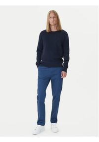 Calvin Klein Sweter LV04LB327G Granatowy Regular Fit. Kolor: niebieski. Materiał: bawełna #5