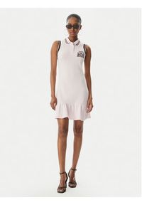 Juicy Couture Sukienka letnia Juicy Peplum JCGED126016 Różowy Regular Fit. Kolor: różowy. Materiał: bawełna. Sezon: lato #3