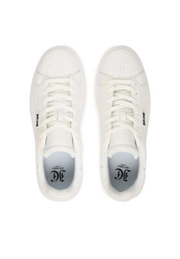 Just Cavalli Sneakersy 79QA3SBE ZPB62 Biały. Kolor: biały. Materiał: skóra