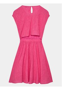 Calvin Klein Jeans Sukienka codzienna IG0IG02484 Różowy Regular Fit. Okazja: na co dzień. Kolor: różowy. Materiał: syntetyk. Typ sukienki: proste. Styl: casual