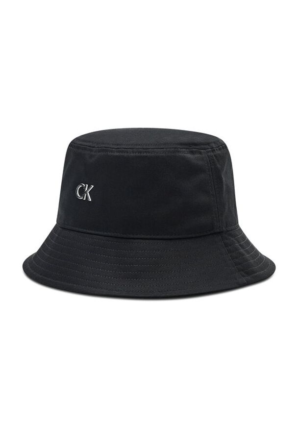 Calvin Klein Kapelusz Outlined Bucket K50K508253 Czarny. Kolor: czarny. Materiał: materiał