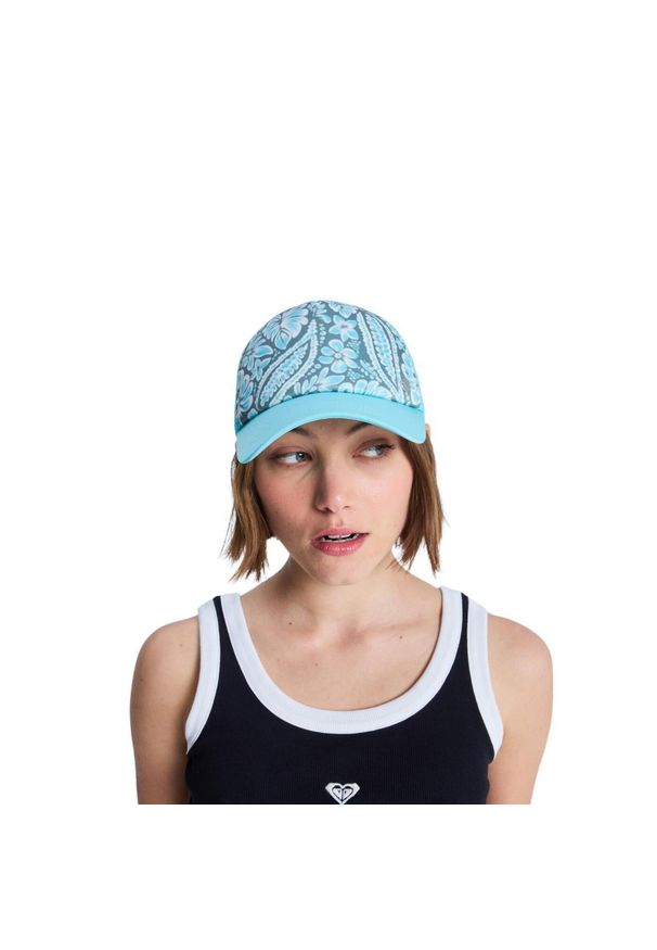 Roxy - Czapka Trucker dla Kobiety BEAUTIFUL MORNING Zielony. Kolor: zielony. Materiał: poliester, tkanina. Wzór: gładki, nadruk