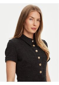 Guess Sukienka dzianinowa W5YK18 KCXO2 Czarny Regular Fit. Kolor: czarny. Materiał: syntetyk