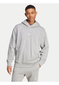 Adidas - adidas Bluza ALL SZN French Terry IY4155 Szary Loose Fit. Kolor: szary. Materiał: bawełna #1