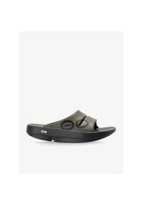 OOFOS - Klapki Oofos Ooahh Sport. Kolor: zielony. Styl: sportowy #1