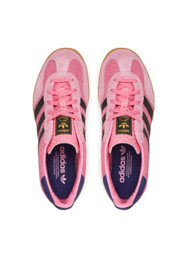 Adidas - adidas Sneakersy Gazelle Indoor IE7002 Różowy. Kolor: różowy. Materiał: skóra, zamsz. Model: Adidas Gazelle
