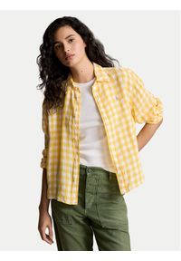 Polo Ralph Lauren Koszula 211935130004 Żółty Relaxed Fit. Typ kołnierza: polo. Kolor: żółty. Materiał: len #1