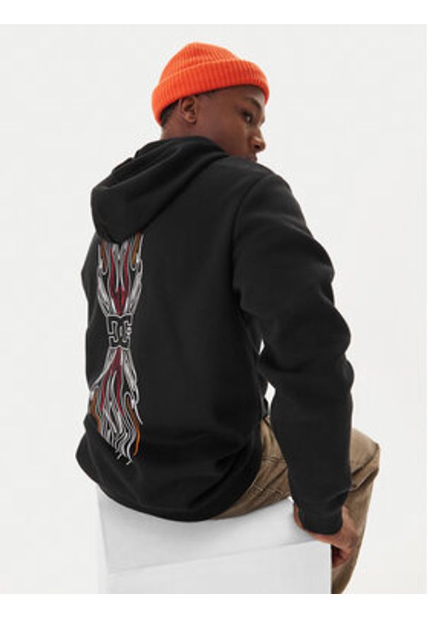 DC Shoes Bluza Burnt Out EDYSF03253 Czarny Regular Fit. Kolor: czarny. Materiał: bawełna