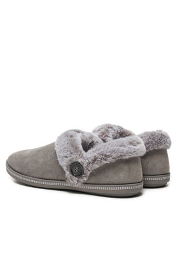skechers - Skechers Kapcie Fresh Toast 167219/CCL Szary. Kolor: szary. Materiał: materiał