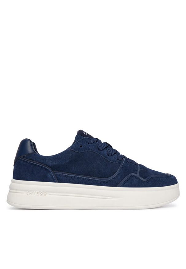 Guess Sneakersy FMFWIN SUE12 Granatowy. Kolor: niebieski. Materiał: zamsz, skóra