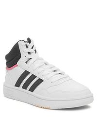 Adidas - adidas Sneakersy Hoops 3.0 GW5455 Biały. Kolor: biały. Materiał: materiał