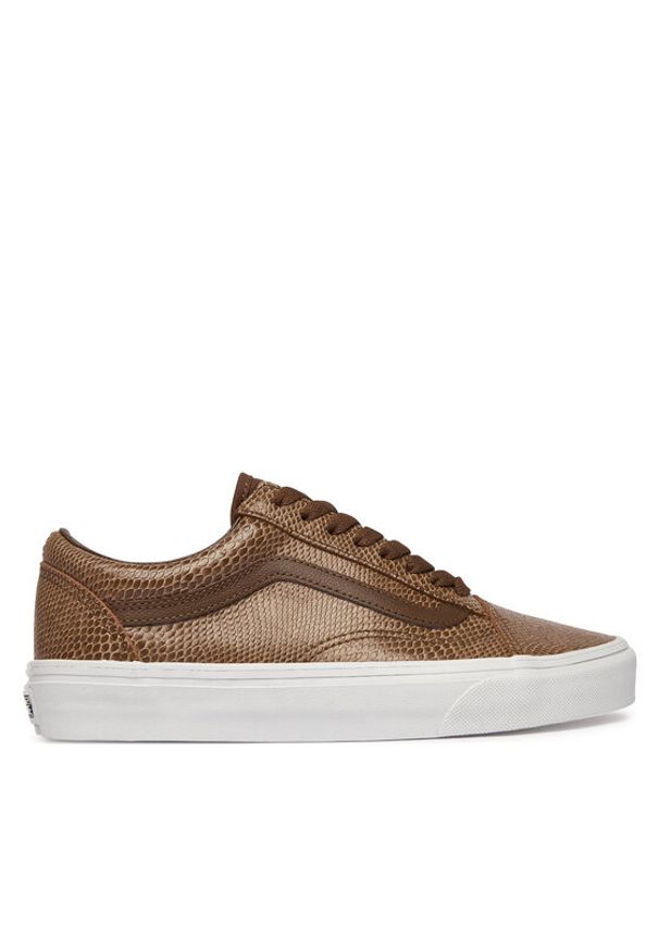 Vans Tenisówki Old Skool VN000EDYFST1 Brązowy. Kolor: brązowy. Materiał: skóra