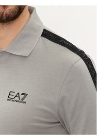 EA7 Emporio Armani Polo 3DPF23 PJ02Z 0923 Szary Regular Fit. Typ kołnierza: polo. Kolor: szary. Materiał: bawełna #5