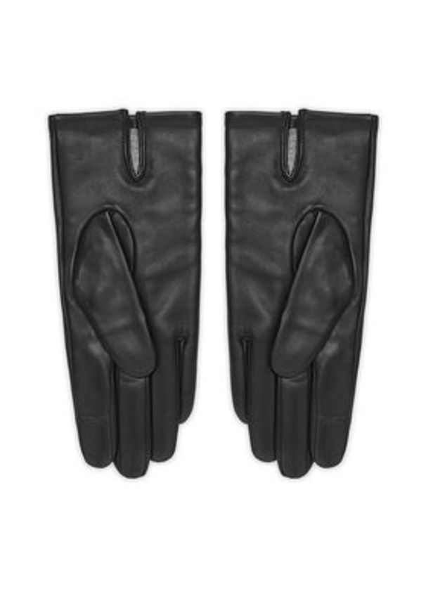 Calvin Klein Rękawiczki Damskie LV04F9013G Czarny. Kolor: czarny. Materiał: skóra