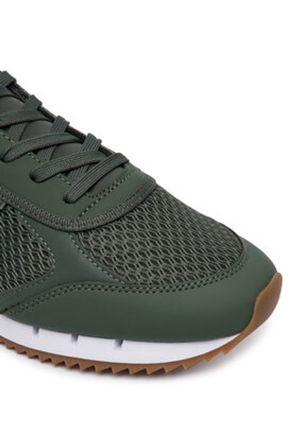 EA7 Emporio Armani Sneakersy 7X000334 AF18610 MZ583 Zielony. Kolor: zielony. Materiał: skóra