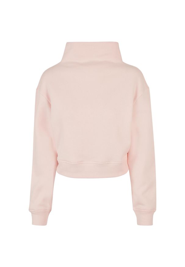 Damska bluza z okrągłym dekoltem crew neck Urban Classics Organic GT. Kolor: różowy. Długość: krótkie