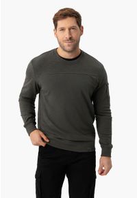 Volcano - Bawełniana bluza B-BERYL. Okazja: na co dzień, do pracy. Materiał: bawełna. Wzór: gładki. Styl: casual, klasyczny #1