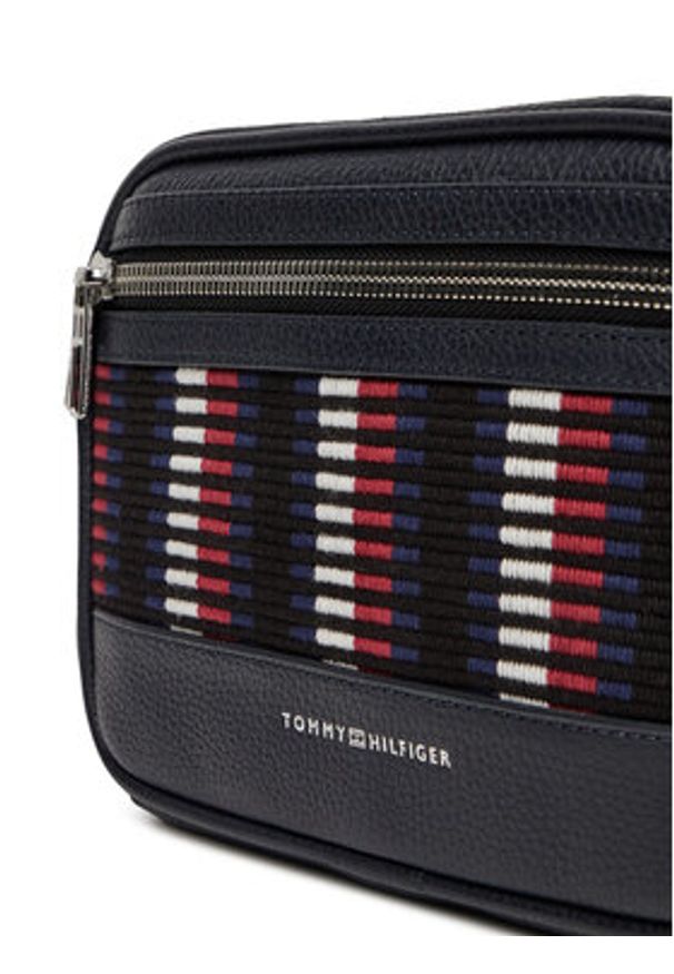 TOMMY HILFIGER - Tommy Hilfiger Saszetka Th Corp Leather Camera AM0AM12722 Granatowy. Kolor: niebieski. Materiał: skóra