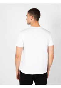 Les Hommes T-Shirt "LH Logo" | LBT1026700F | Mężczyzna | Biały. Kolor: biały. Materiał: elastan, bawełna. Wzór: nadruk. Styl: elegancki, klasyczny