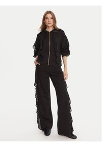 TwinSet - TWINSET Bluza 252LI2NBB Czarny Regular Fit. Kolor: czarny. Materiał: wiskoza #3