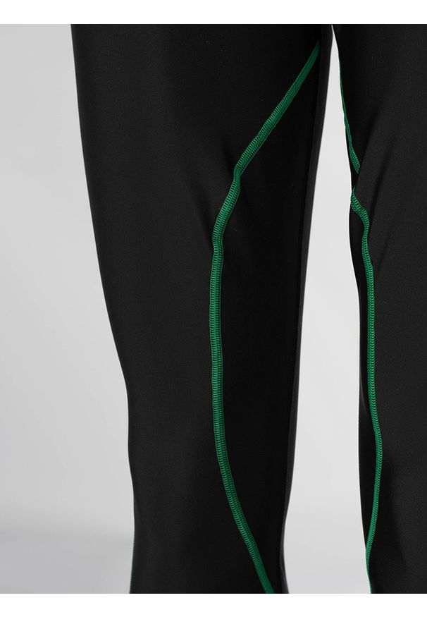 Trussardi Jeans - Trussardi Sport Legginsy | 40P00023 1T000878 | Mężczyzna | Czarny. Kolor: czarny. Materiał: nylon, elastan. Wzór: aplikacja