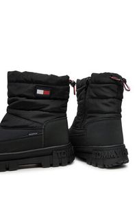 TOMMY HILFIGER - Tommy Hilfiger Śniegowce Fur Boot T3X5-33715-1695 S Czarny. Kolor: czarny. Materiał: materiał