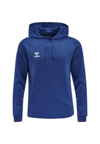 Bluza do piłki ręcznej dla dorosłych Hummel hml CORE XK poly z kapturem. Typ kołnierza: kaptur. Kolor: niebieski. Sport: piłka ręczna