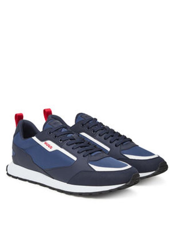 Hugo - HUGO Sneakersy Icelin 50536568 Granatowy. Kolor: niebieski. Materiał: materiał