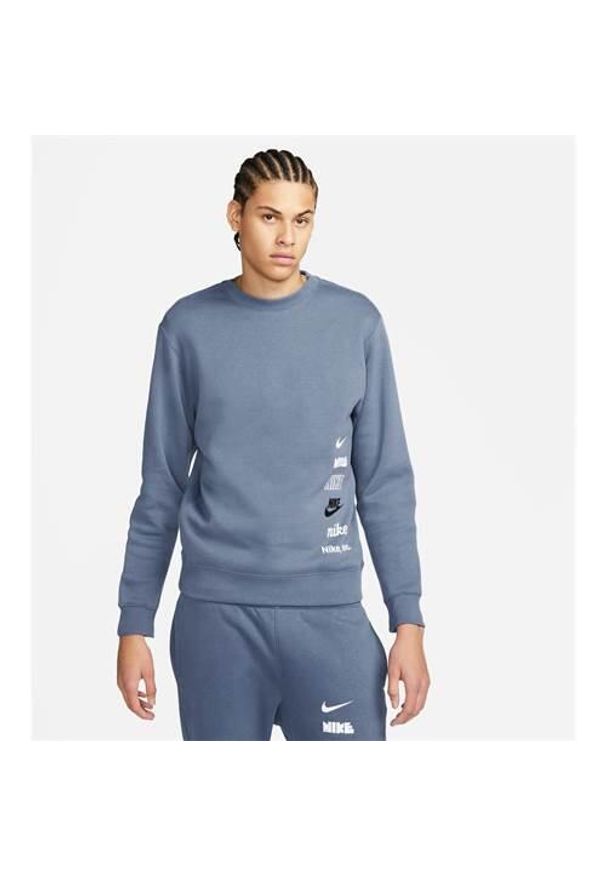 Bluzy sportowa męska Nike Nk Club + Bb. Kolor: niebieski