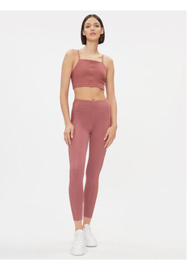 Reebok Legginsy Yoga Performance IM4049 Różowy Fitted Fit. Kolor: różowy. Materiał: syntetyk