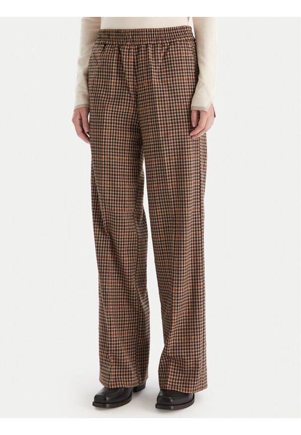 Liu Jo Spodnie materiałowe MF5349 T4335 Brązowy Regular Fit. Kolor: brązowy. Materiał: syntetyk