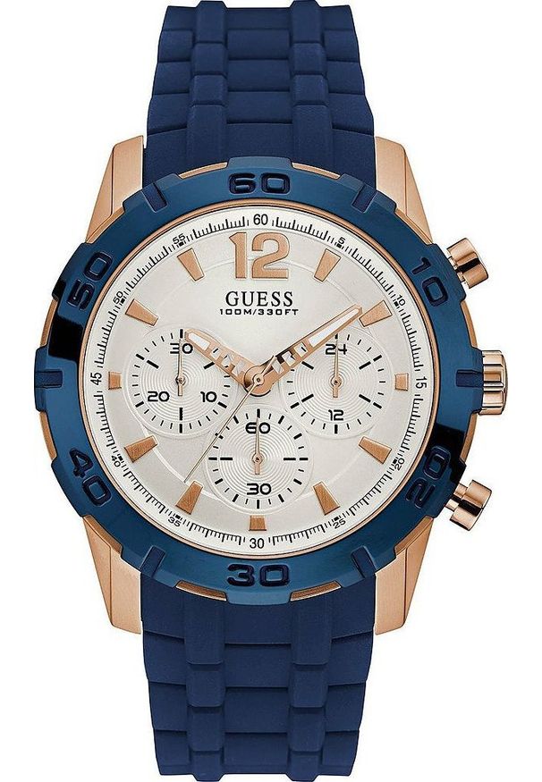 Zegarek Guess Zegarek męski Guess W0864G5 niebieski. Kolor: niebieski