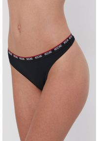 Moschino Underwear - Stringi. Kolor: czarny