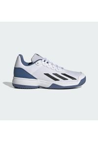 Buty do tenisa dla dorosłych Adidas Courtflash Tennis Shoes. Kolor: biały, wielokolorowy, niebieski, czarny. Materiał: materiał. Sport: tenis