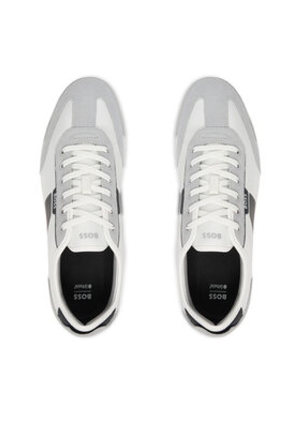 BOSS Sneakersy Nitan 50557886 Biały. Kolor: biały. Materiał: materiał