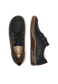 Rieker Półbuty N2402-00 Czarny. Kolor: czarny. Materiał: skóra, syntetyk #8