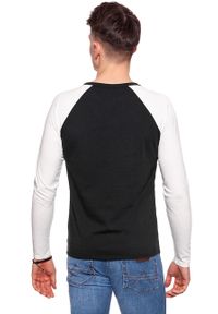 Wrangler - LONGSLEEVE WRANGLER RAGLAN GRAPHIC TEE JET SET W7B80FKOJ 112131551. Długość rękawa: długi rękaw. Wzór: nadruk