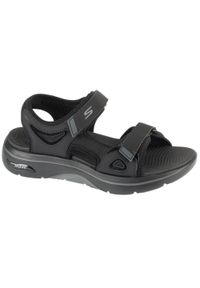 skechers - Sandały męskie, Go Walk Arch Fit 2.0 Sandal - Capistrano. Kolor: czarny