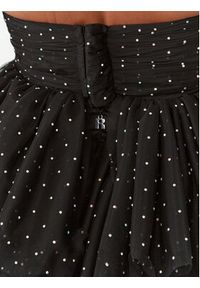 ROTATE Sukienka koktajlowa Mesh Mini Ruffle 111032100 Czarny Regular Fit. Kolor: czarny. Materiał: syntetyk. Styl: wizytowy. Długość: mini #4
