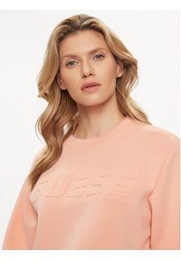 Guess Bluza Cindra V3BQ15 K7UW2 Koralowy Regular Fit. Kolor: pomarańczowy. Materiał: wiskoza #4