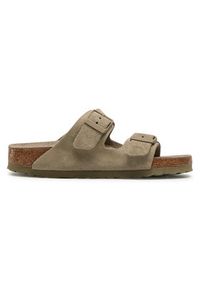 Birkenstock Klapki Arizona BS 1019088 Zielony. Kolor: zielony. Materiał: welur, skóra #4