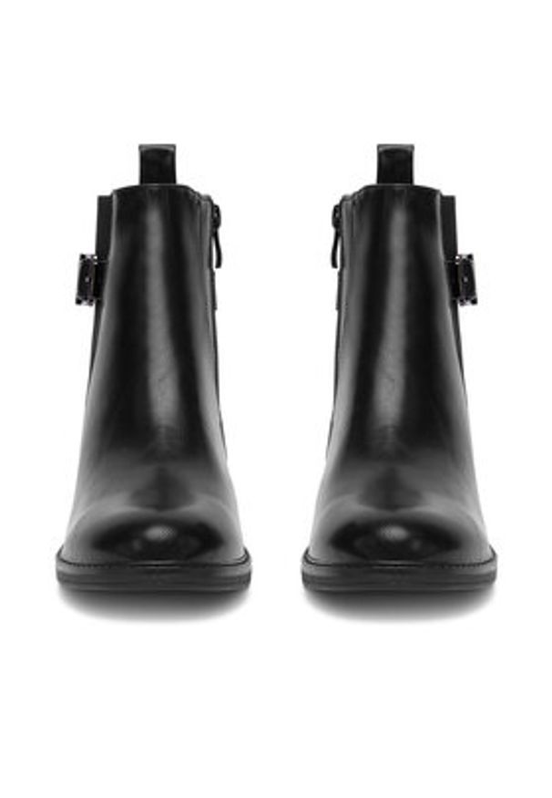 DeeZee Botki 5617 Czarny. Kolor: czarny. Materiał: materiał