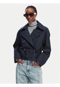 Tommy Jeans Trencz DW0DW22322 Granatowy Relaxed Fit. Kolor: niebieski. Materiał: bawełna #1