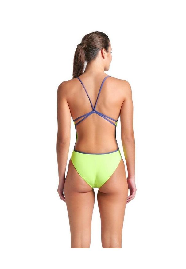 Strój kąpielowy damski Arena Lace Back Solid. Kolor: zielony