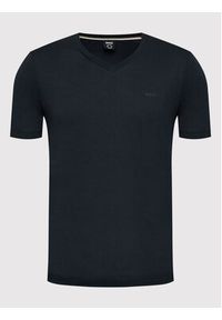 BOSS - Boss T-Shirt Terry 01 50468348 Granatowy Regular Fit. Kolor: niebieski. Materiał: bawełna #4