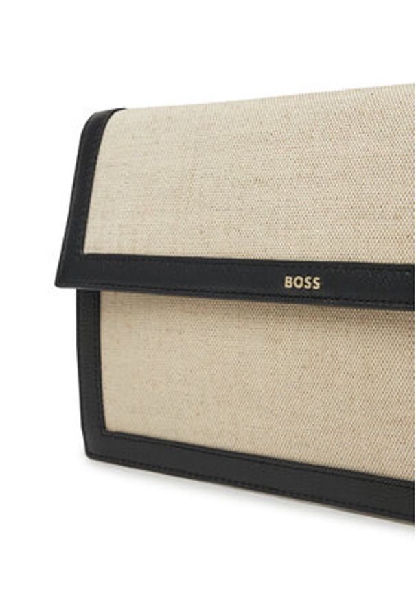 BOSS Portfel Alyce Flat Pouch CV 50542077 Beżowy. Kolor: beżowy. Materiał: materiał