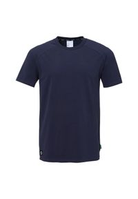 UHLSPORT - Koszulka Uhlsport ID. Kolor: wielokolorowy, niebieski, czarny. Wzór: napisy. Sport: piłka nożna #1